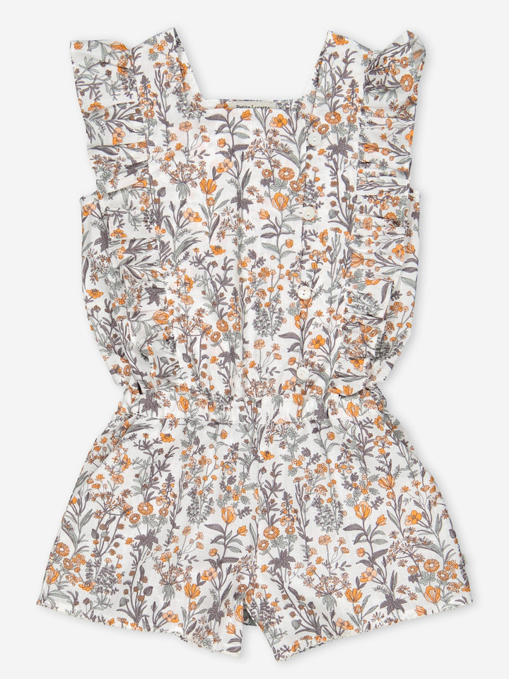 Agapanthe Floral Romper - Capucine