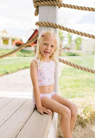 Ellie Swim - Pink Flags