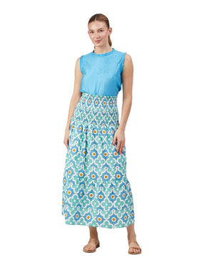 Daisy Top - Aqua Blue