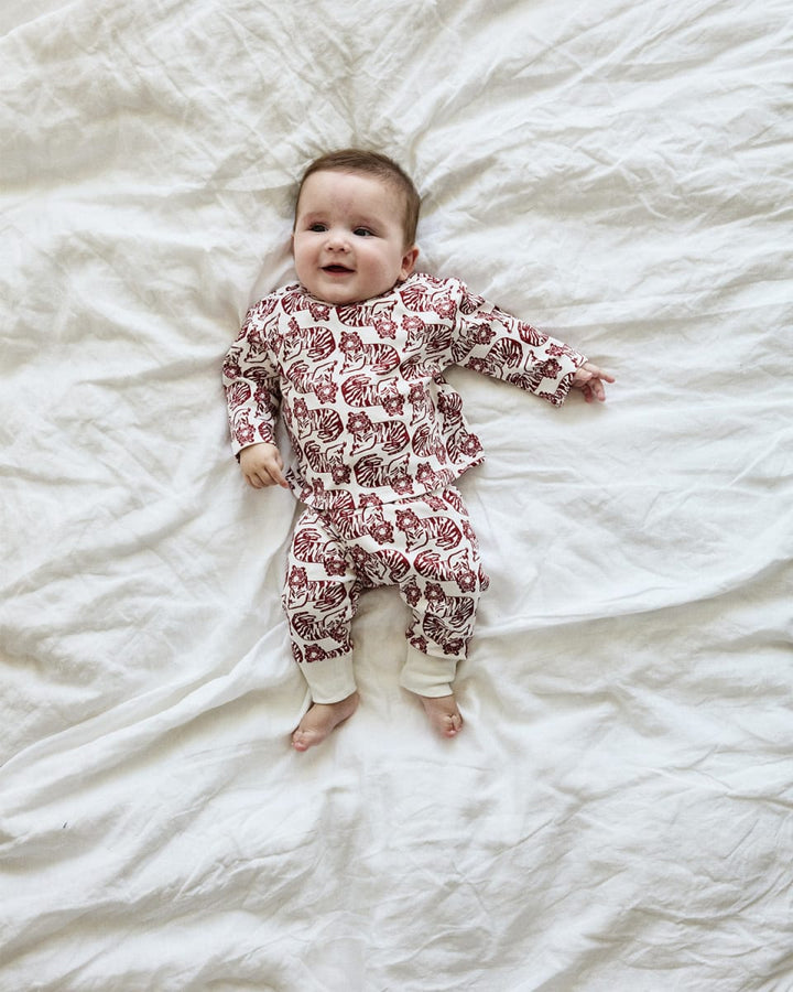 Baby Long Sleeve T Shirt - Tiger Umber