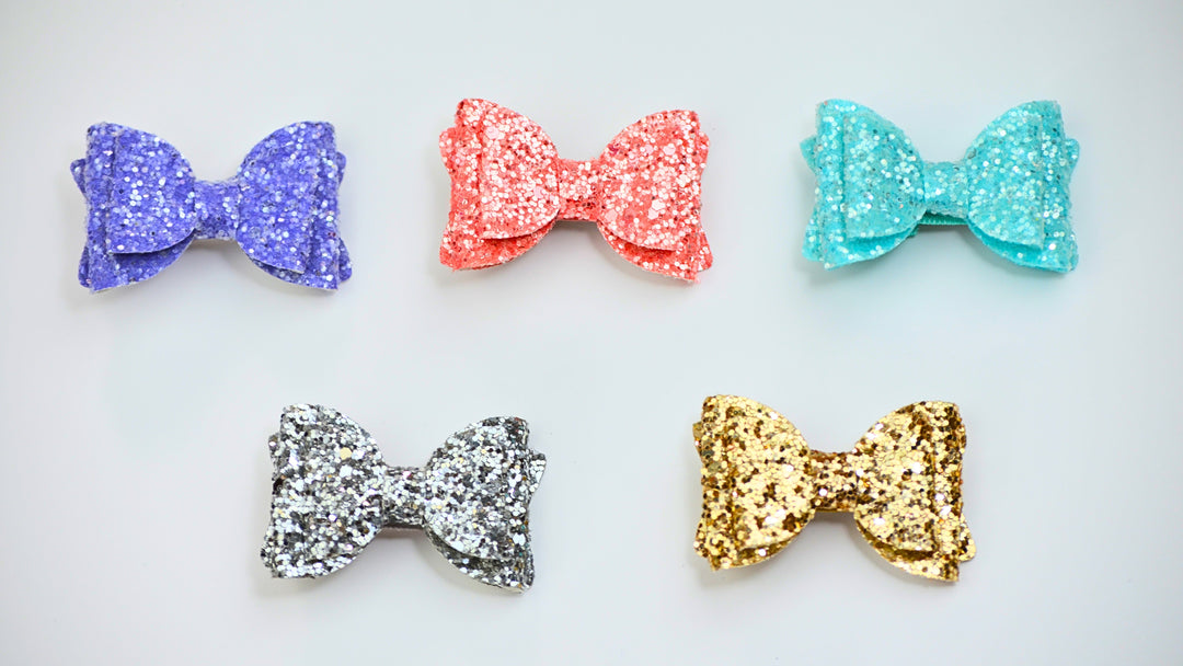 Festive Bow Hair Clips