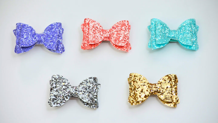 Festive Bow Hair Clips