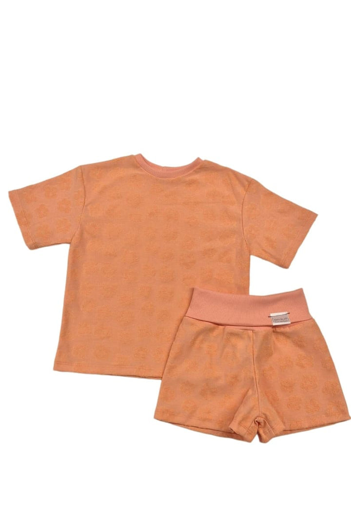 Grow With Me Wide Shorts - Clementine Sorbet Flowers
