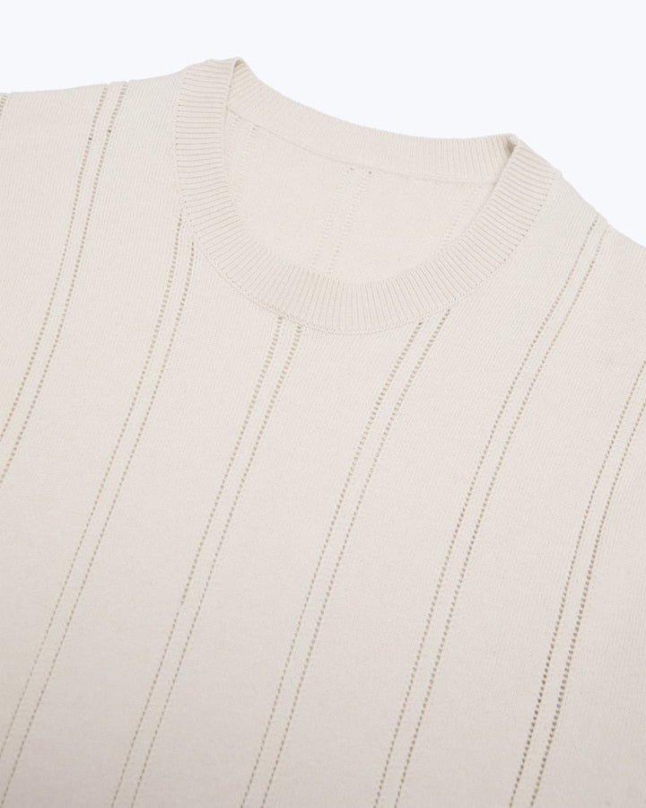 Lolo Drop Needle Sweater Tee - Shell