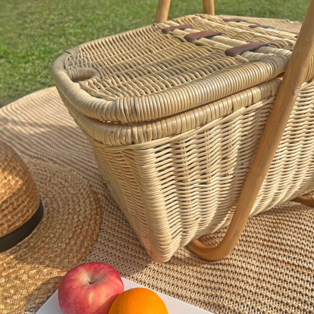 Aurelie Rattan Picnic Basket