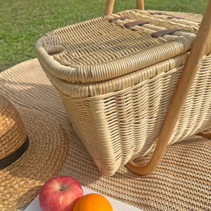Aurelie Rattan Picnic Basket