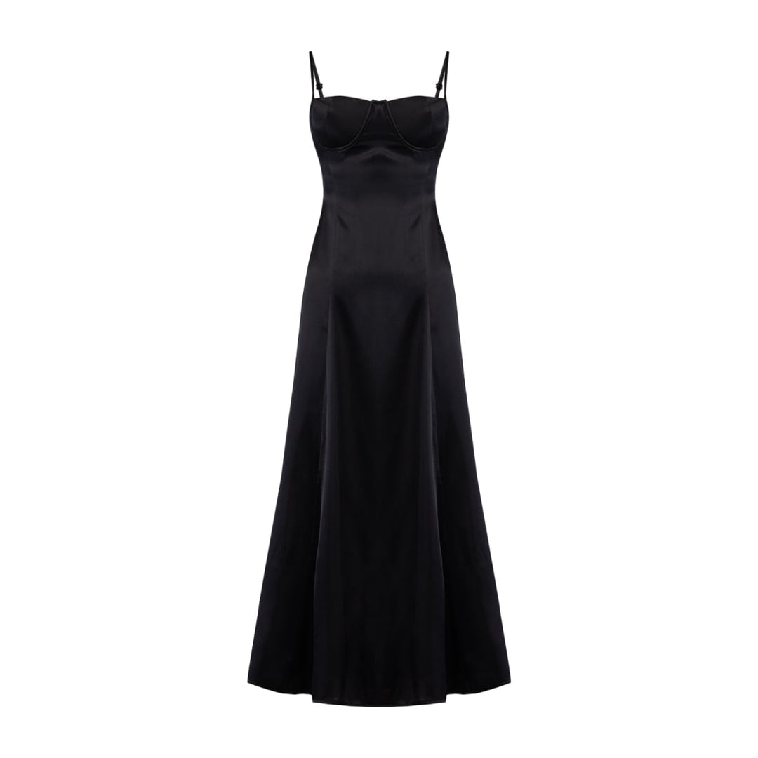 Pure Silk Your *Itch Silk Dress - Jet Black
