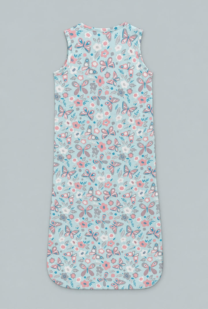 1.5 Tog Sleep Sack - Butterfly Aqua