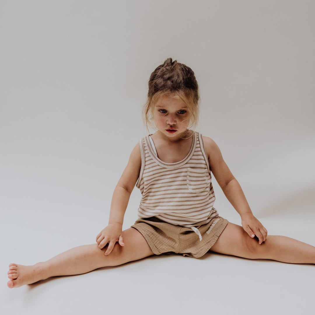 Gauze Baby Shorts - Bronze