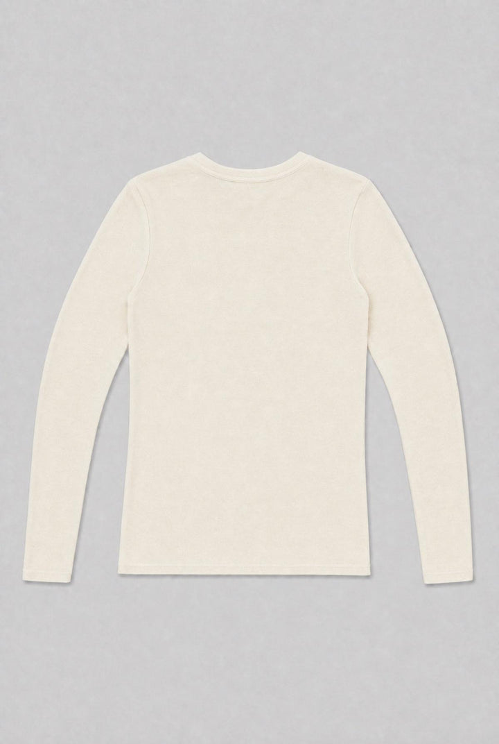 Long Sleeve Crew Neck Tee - Ivory