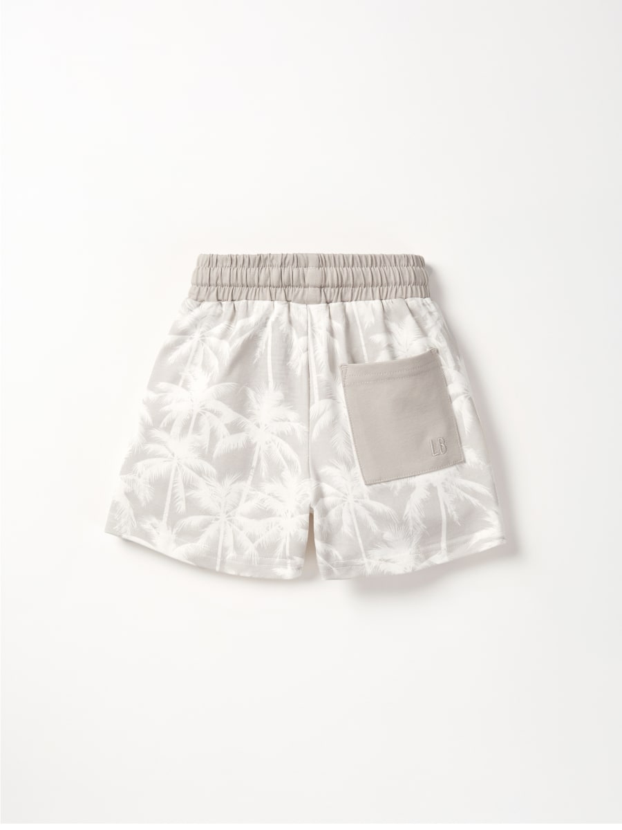 Palm Print Short - Frost