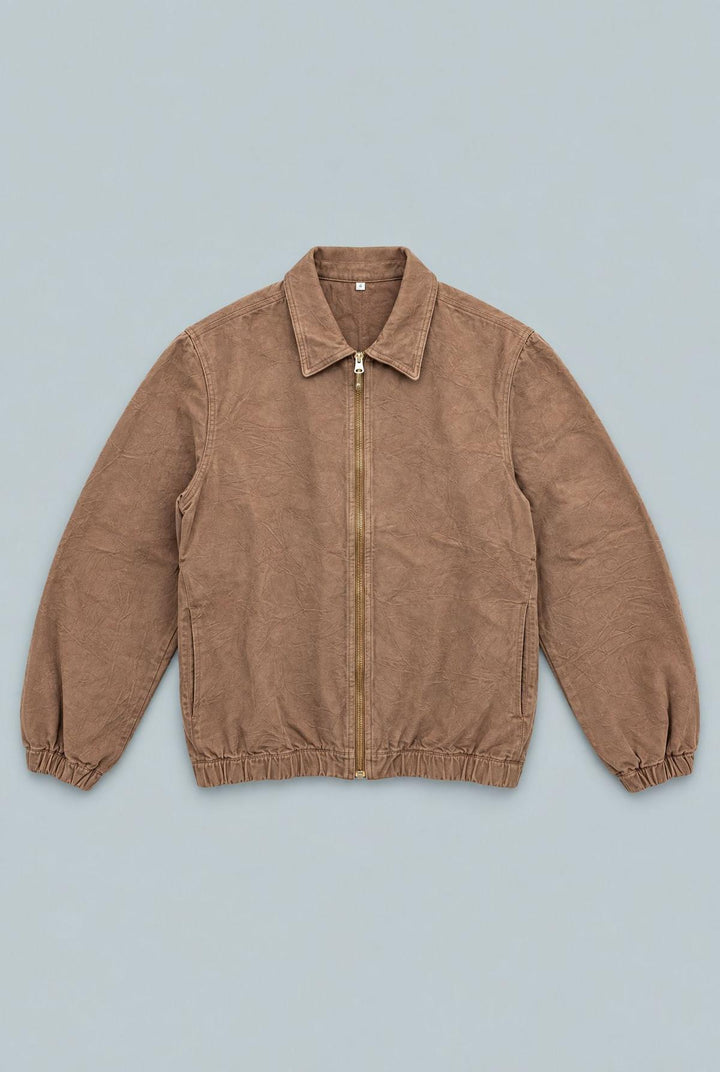 Leandra Jacket Floral Denim - Mocha Denim Jaquard