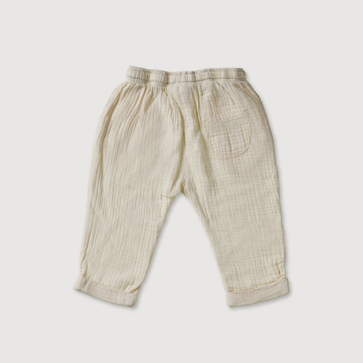 Gauze Pants - Bone