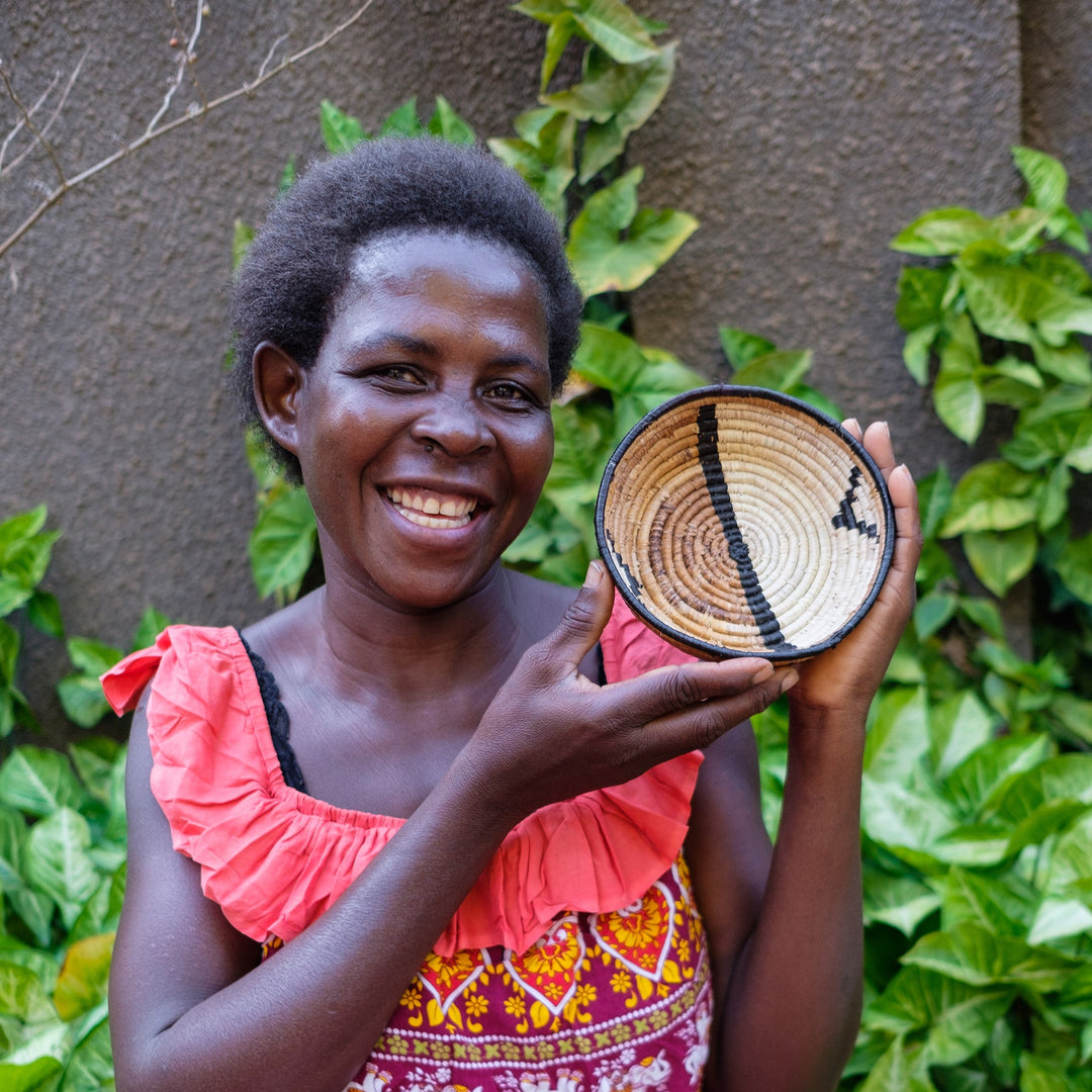 Modern Woven Bowl - 6" - Repulika Brown