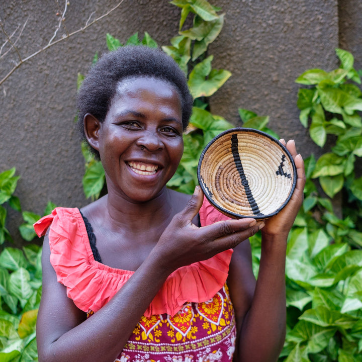 Modern Woven Bowl - 6" - Repulika Brown