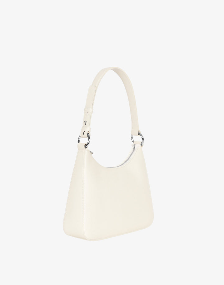 Luxe Medium Shoulder Bag - White