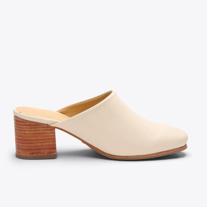 All-Day Heeled Mule - Bone
