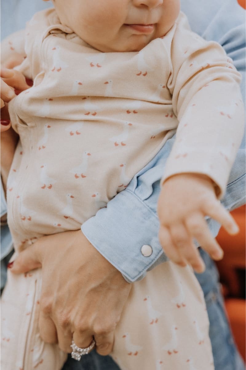 Organic Cotton + Modal Playsuit - Geese