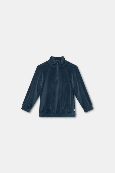 Velour sweatshirt - Dark Teal