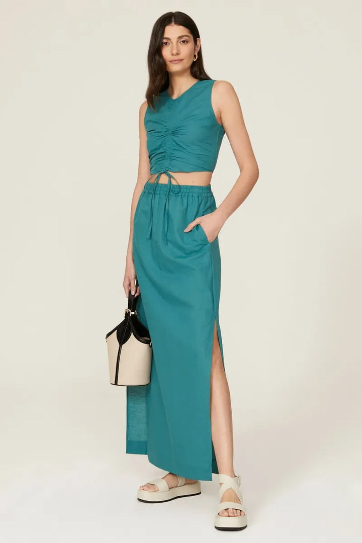 Cinched Top - Teal