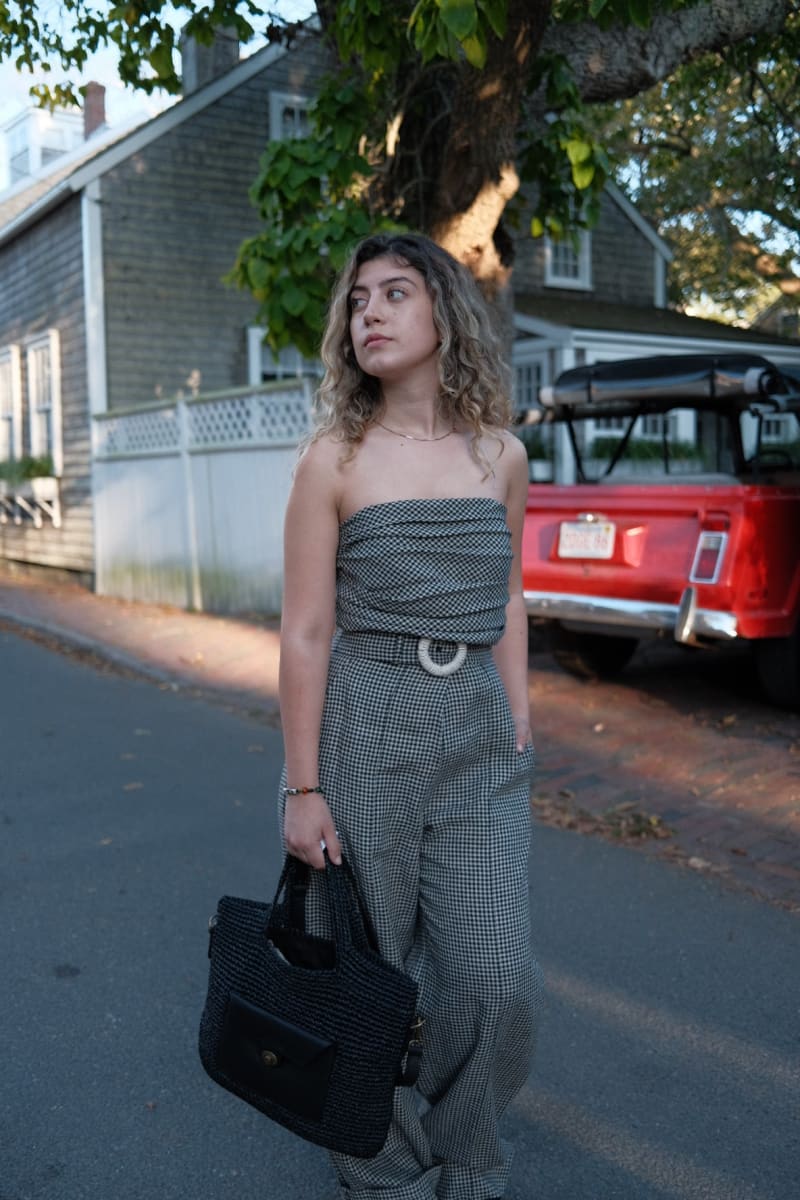 The LIDO Straw Tote - Black