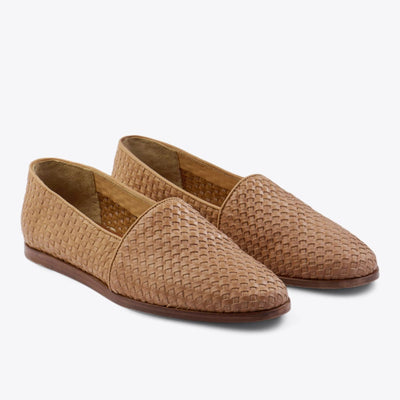 Alejandro Woven Slip On - Almond - FINAL SALE