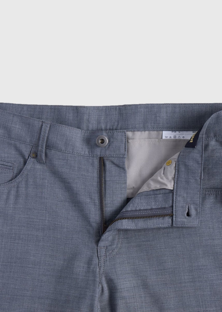 Wool Five Pocket Trouser - Light Grey
