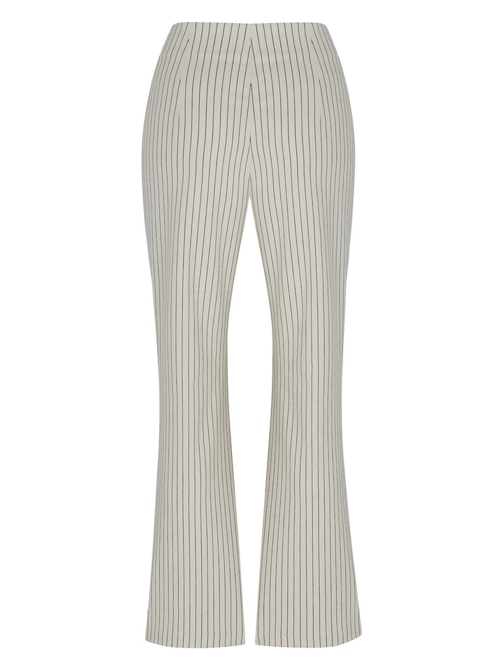 Striped Wide-Leg Pants - Multi-colored