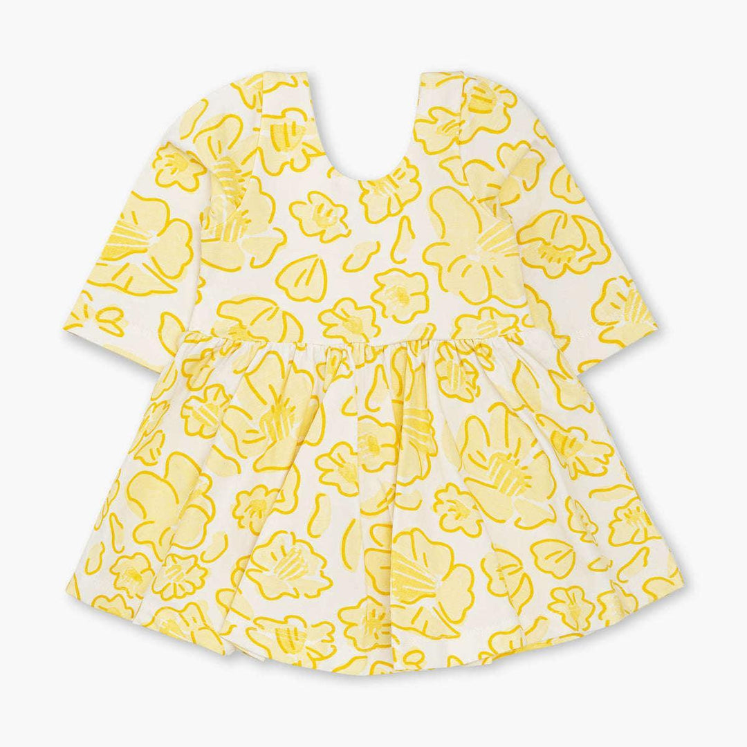 Long Sleeve Let's Dance Dress - Daffodil Delight