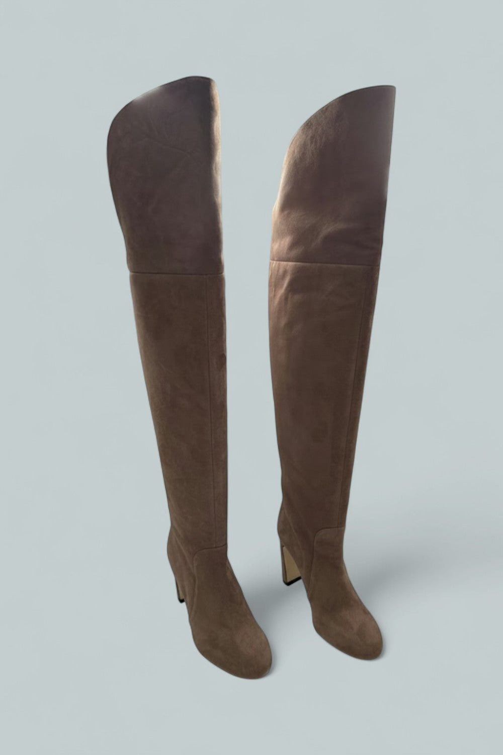 Babette Over The Knee Tubo Boots - Taupe - 8.5 - Boots