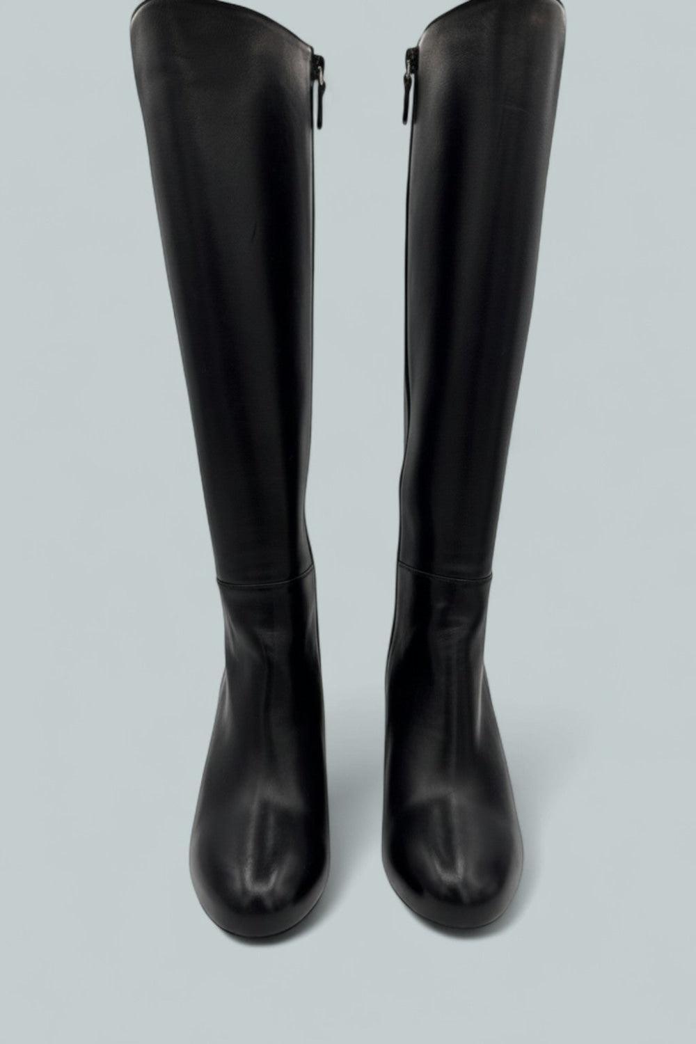 Babette Platform Zip Boots - Black - 7.5 - Boots