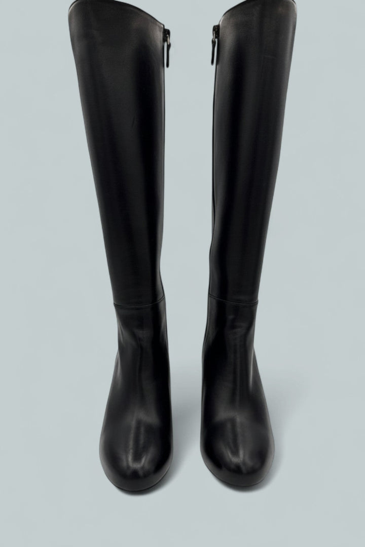 Babette Platform Zip Boots - Black - 7.5 - Boots