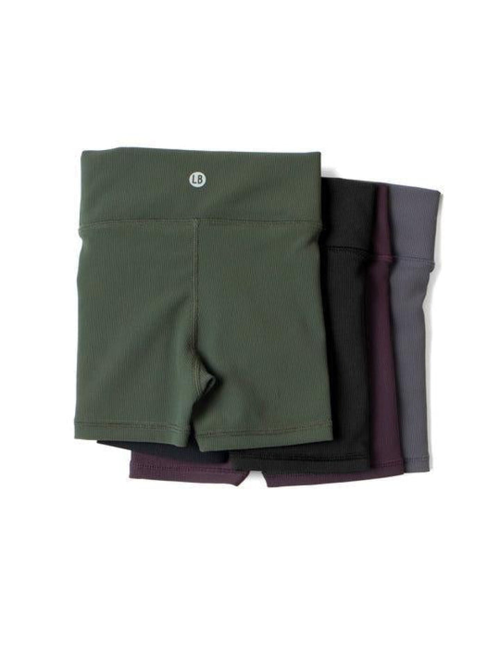 Baby Athletic Ribbed Biker Short - Plum - Shorts