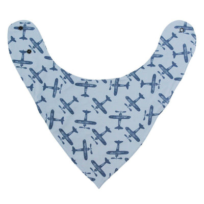 Baby Bib - Airplane Blue - OS - Bib