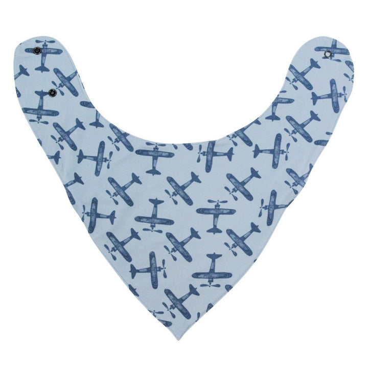 Baby Bib - Airplane Blue - OS - Bib