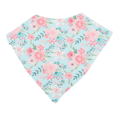 Baby Bib - Aqua Floral - OS - Bib