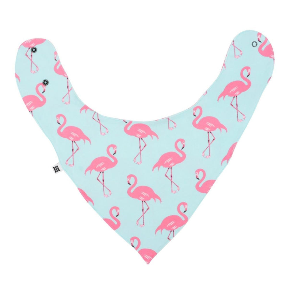 Baby Bib - Flamingo Aqua - OS - Bib