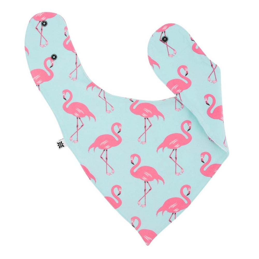 Baby Bib - Flamingo Aqua - OS - Bib