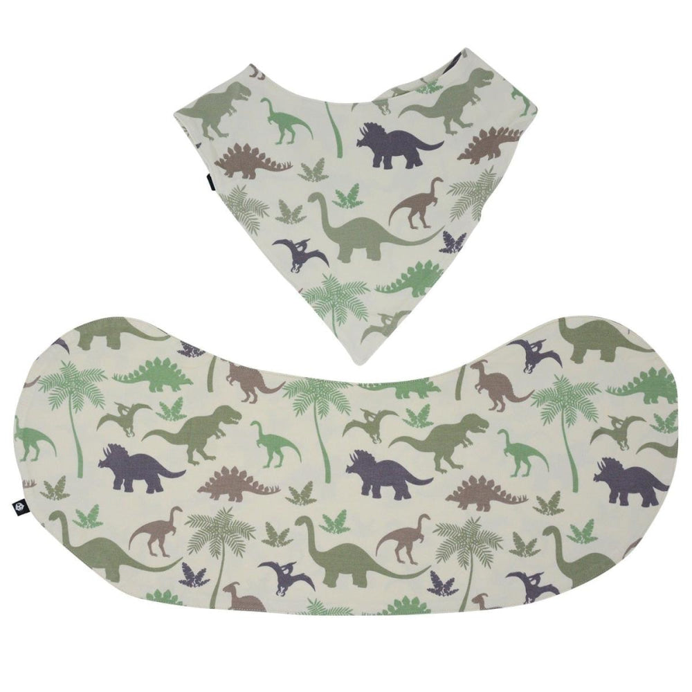 Baby Bib - Green Dino - OS - Bib