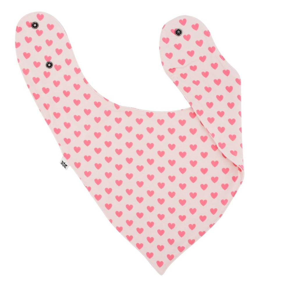 Baby Bib - Pink Hearts - OS - Bib