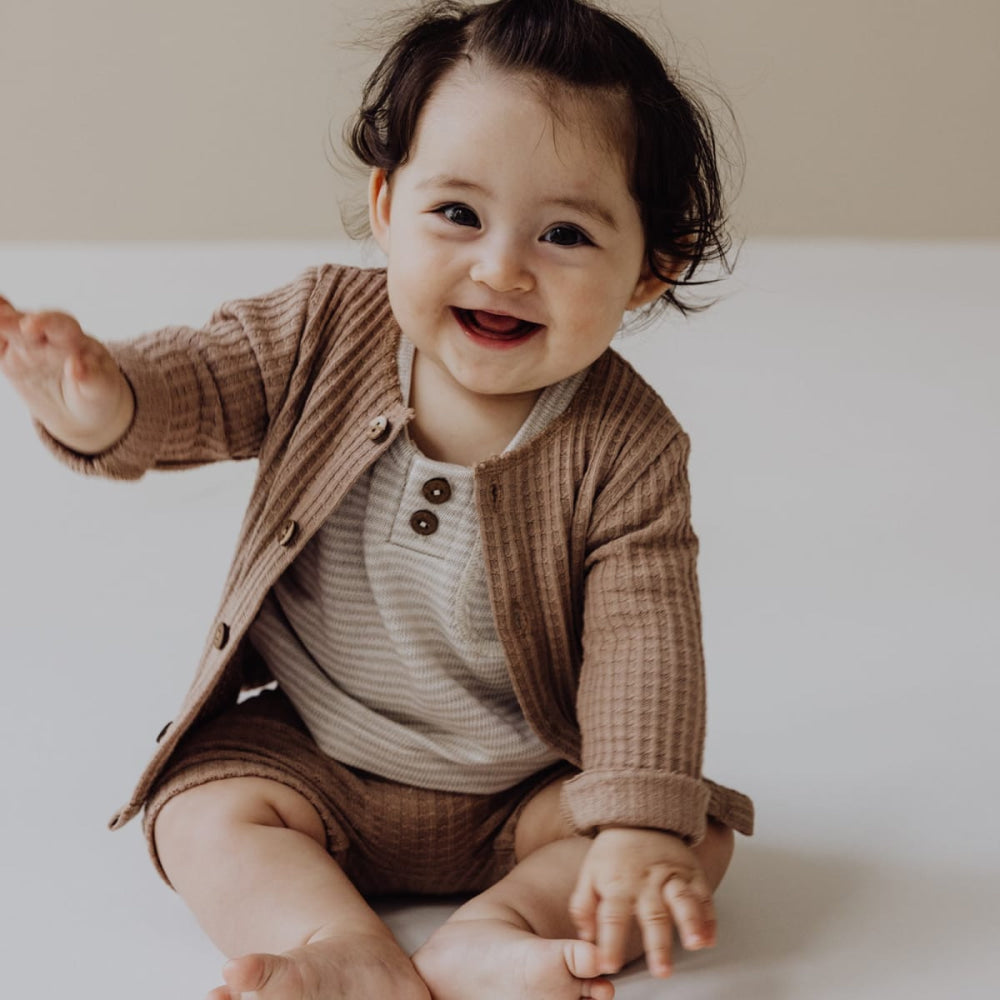 Baby Cardigan - Bronze - Cardigan