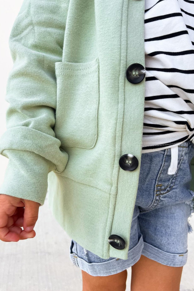 Baby Cardigan - Sage - Cardigan