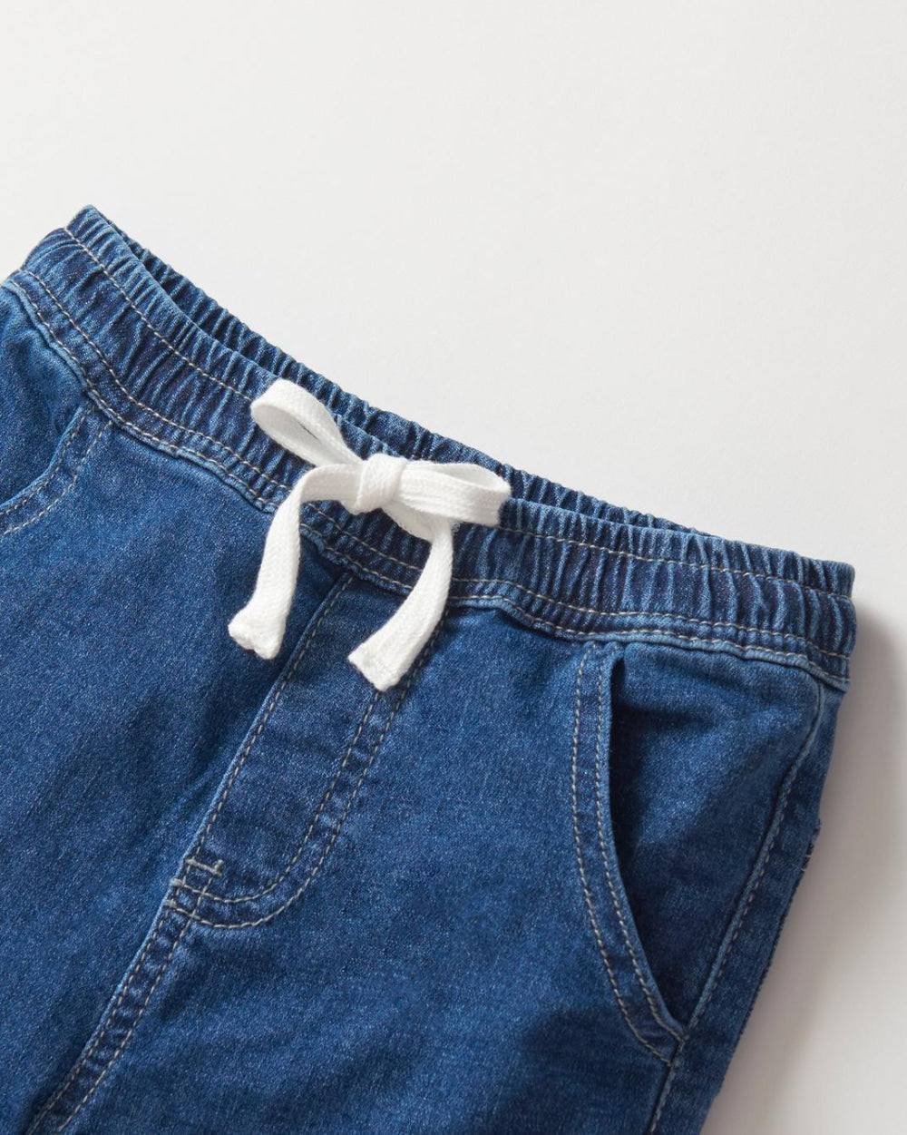 Baby Cargo Denim Jogger - Classic Denim Wash - Joggers