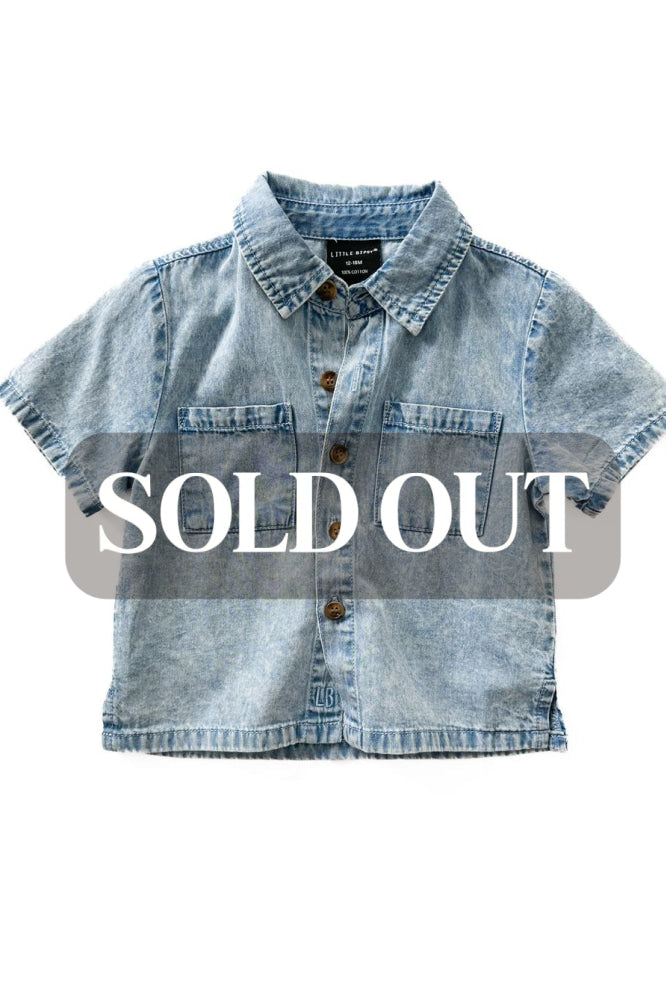 Baby Chambray Button Up - Button Down Shirt