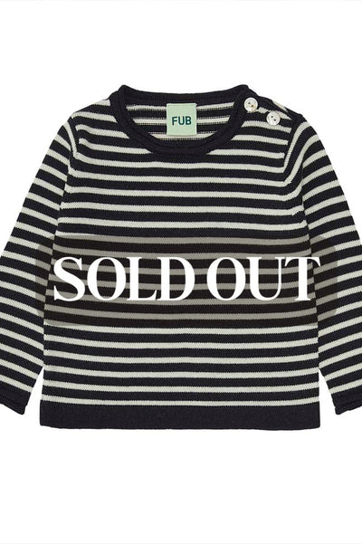 Baby Classic Sweater - Dark Navy/Ecru - Sweater