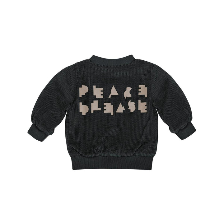 Baby Corduroy Bomber Jacket - Black - 0-3m - Jacket