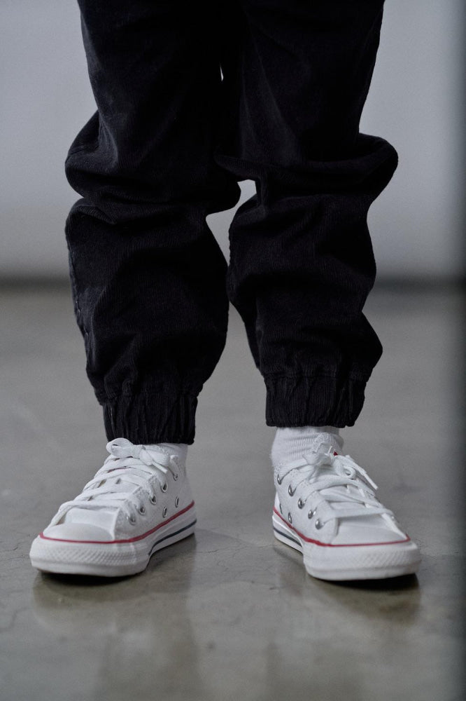 Baby Corduroy Jogger - Black - Joggers