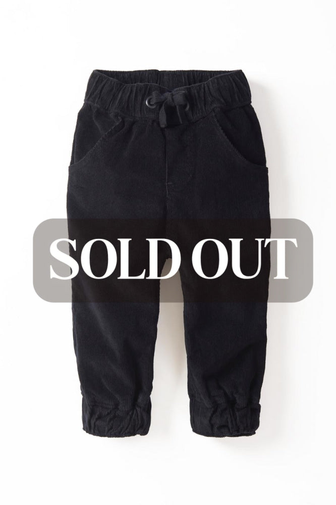 Baby Corduroy Jogger - Black - Joggers