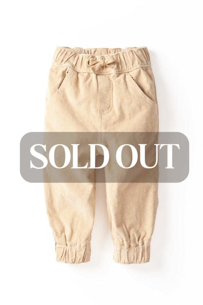 Baby Corduroy Jogger - Khaki - Joggers