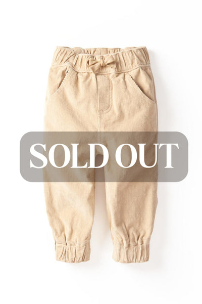 Baby Corduroy Jogger - Khaki - Joggers